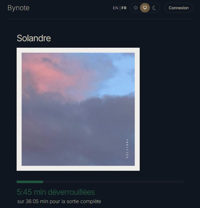 Dévoilez l’album, une seconde à la fois